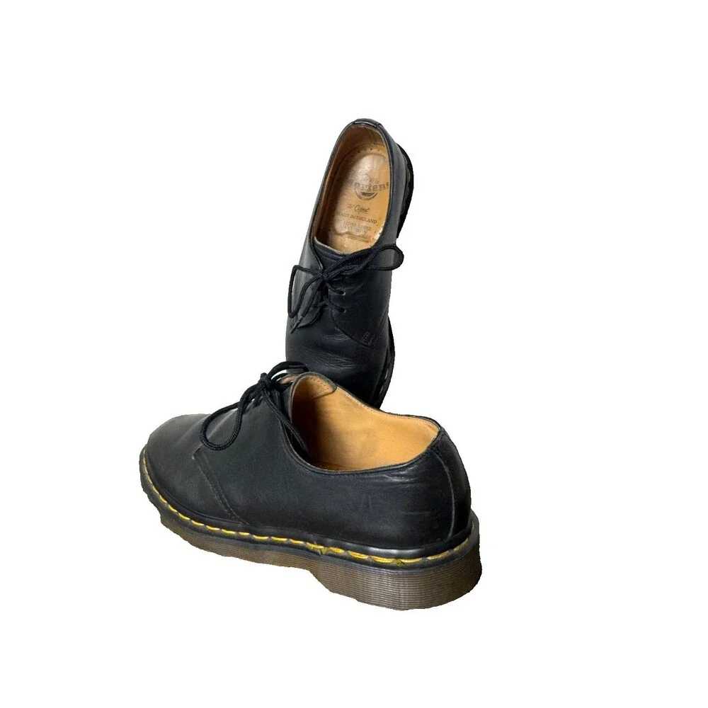 Vintage Dr Martens AW 1484 Made in England Black Leather Oxford Men’s US 8 UK 7